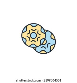 donut icons  symbol vector elements for infographic web