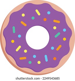 donut illustration with flat style