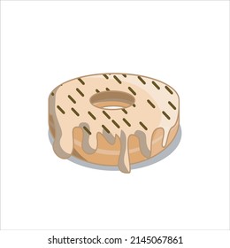 donut, donut illustration vector design.