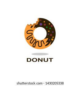 Donut illustration vector design template