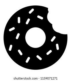 
Donut isolated icon on white background
