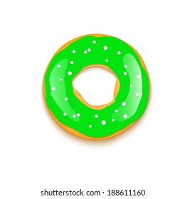 Donut isolated on white background