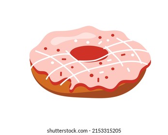 No te aísles con un fondo blanco. No utilizar con acristalamiento rosa y polvo multicolor. ilustración vectorial