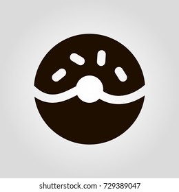 Donut isolated vector flat icon