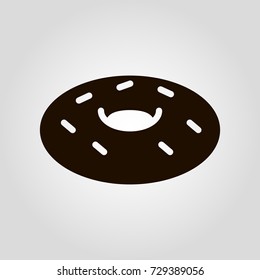 Donut isolated vector flat icon