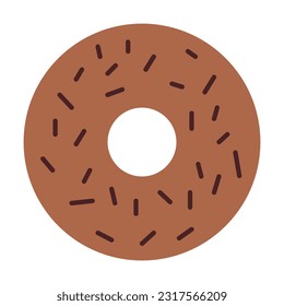 donut item coffee design illustration