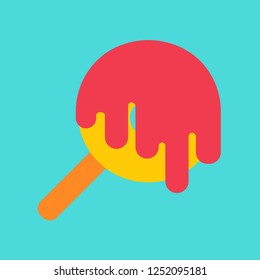 Donut And Jam Strawberry Icon Vector.symbol Sweet Candy Logo.