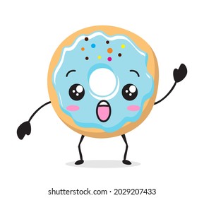 Donut Kawaii Mascot Cartoon Character Illustrations
