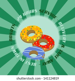 donut label green