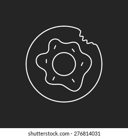 donut line icon