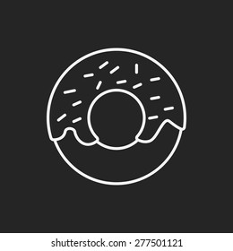 donut line icon
