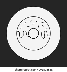 donut line icon