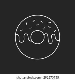 donut line icon