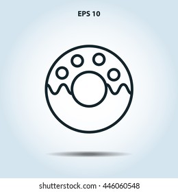 donut line icon