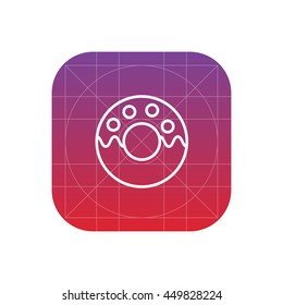 donut line icon