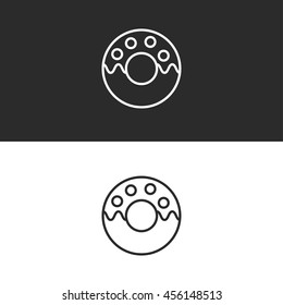 donut line icon