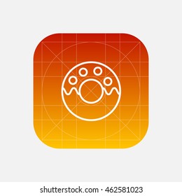 donut line icon