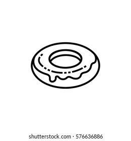 Donut line icon