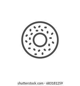 Donut line icon