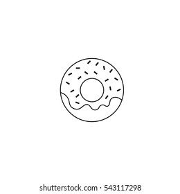 Donut line illustration