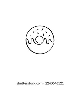 Donut Line Style Icon Design