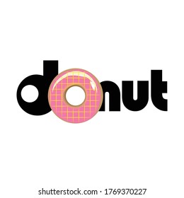 Donut-Logo, Backshop-Logo, Vektorgrafik