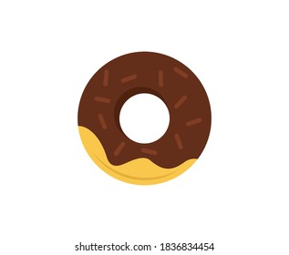 Donut logo bakery vector icon 