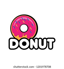 Donut Logo Concept Donut Icon Stock Vector (Royalty Free) 1201978708 ...