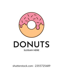 Donut logo design creative idea