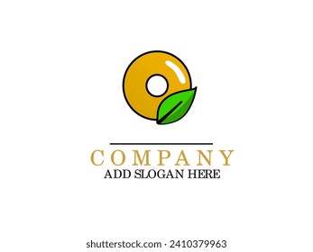 Donut logo design vector illustration. 