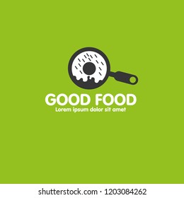 donut logo. designed for coffe, restaurant fastfood and sweet-shop