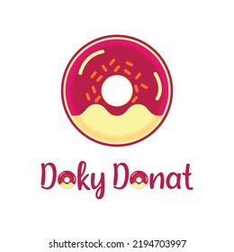donut logo for food business venture brand