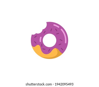 Donut logo food snack food vector 