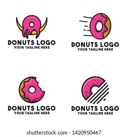 donut logo free vector design shape concept bread delicious