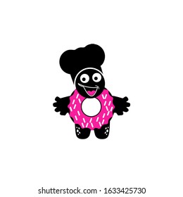 donut logo with a funny shape