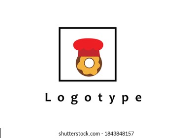 imagen del logotipo de donut en colores de fondo blanco