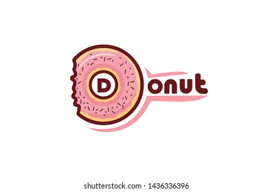 Donut Logo, Modern design, Vector illustration 01