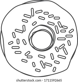 donut logo stock illustration design