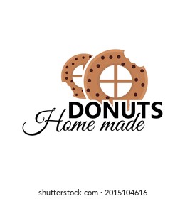 The donut logo is suitable for a home-style donut business
