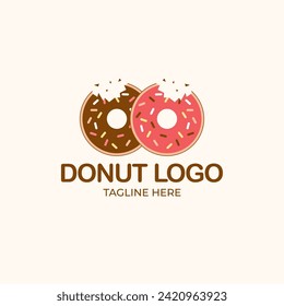 	
Donut Logo Template Design Chocolate Strawberry Pink Illustration