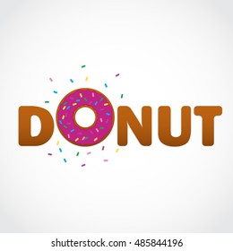 donut logo with text