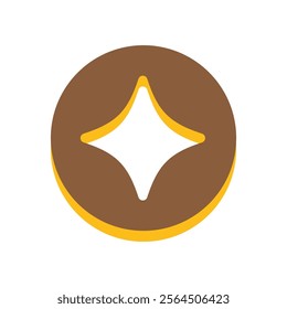 Donut Logo Vector Icon Template Illustration
