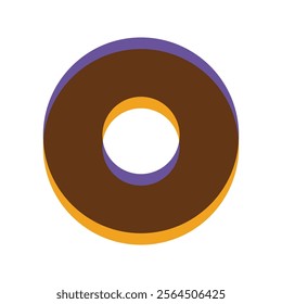 Donut Logo Vector Icon Template Illustration