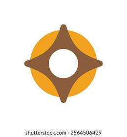 Donut Logo Vector Icon Template Illustration