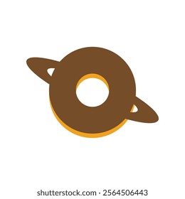 Donut Logo Vector Icon Template Illustration