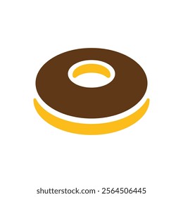 Donut Logo Vector Icon Template Illustration