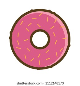 Donut logo vector illustration.