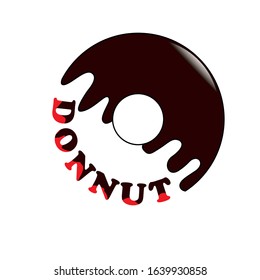 Donut logo vector illustration. Vintage style badges and labels design concept for your restaurant business