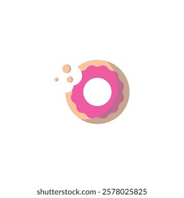 Donut logo vector. symbol. logo design.
