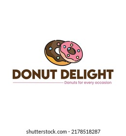 Donut Logo Vector. Donut Logo Templet. Donut Shop Logo 